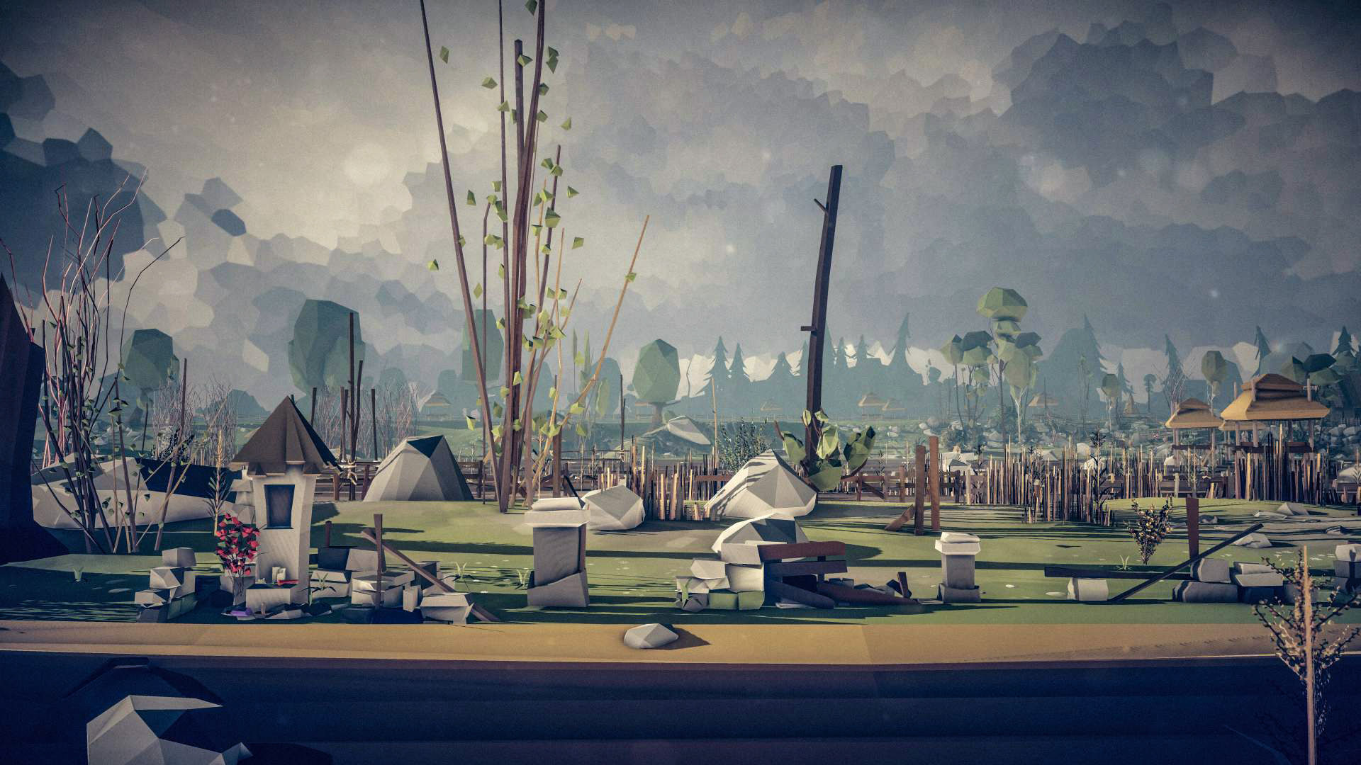 Slavic Medieval Village Town Interior and Exterior Pack  Low-poly 3D model_124