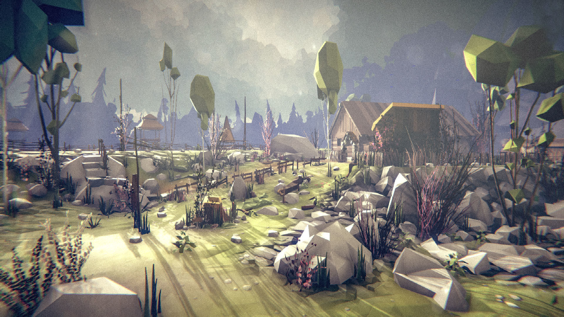 Slavic Medieval Village Town Interior and Exterior Pack  Low-poly 3D model_105