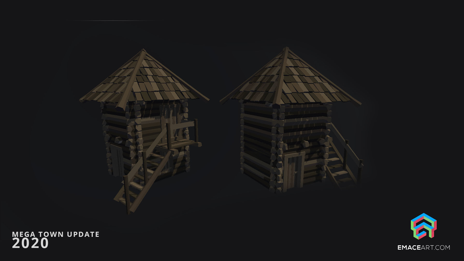 Slavic Medieval Village Town Interior and Exterior Pack  Low-poly 3D model_39