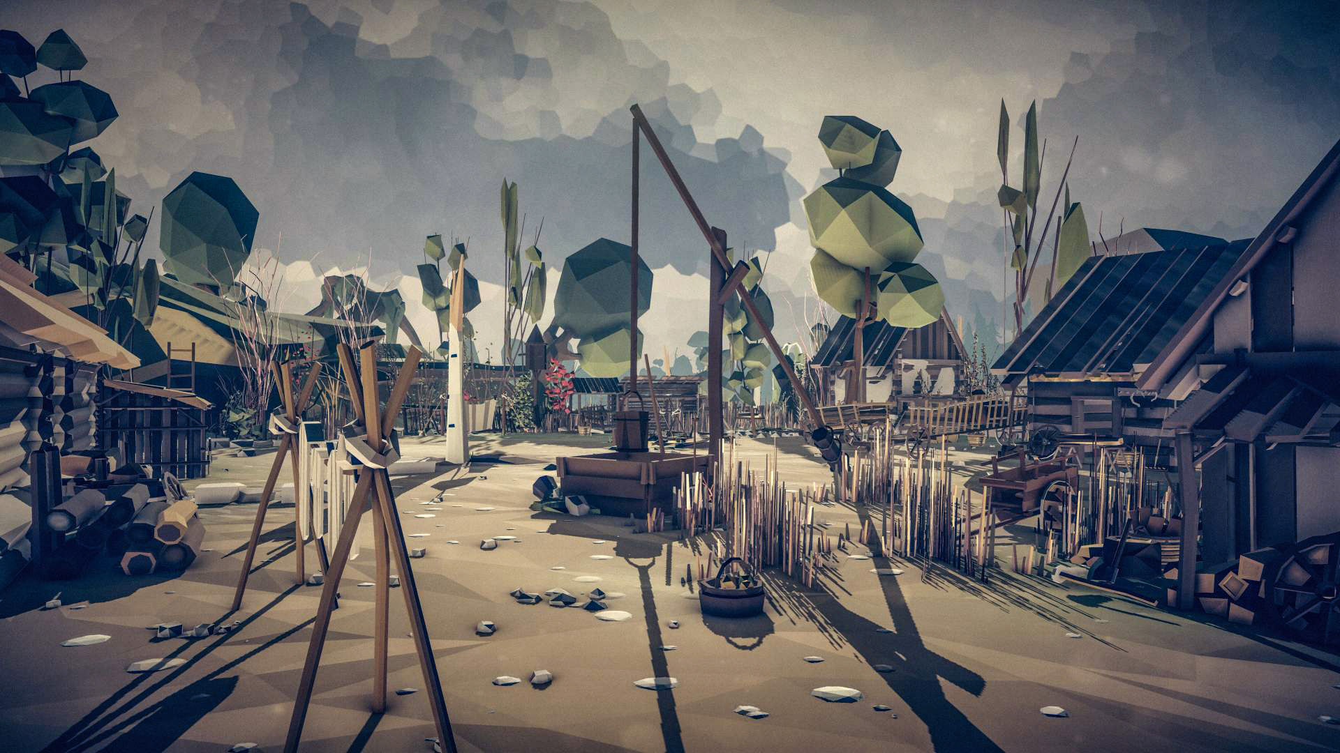 Slavic Medieval Village Town Interior and Exterior Pack  Low-poly 3D model_118