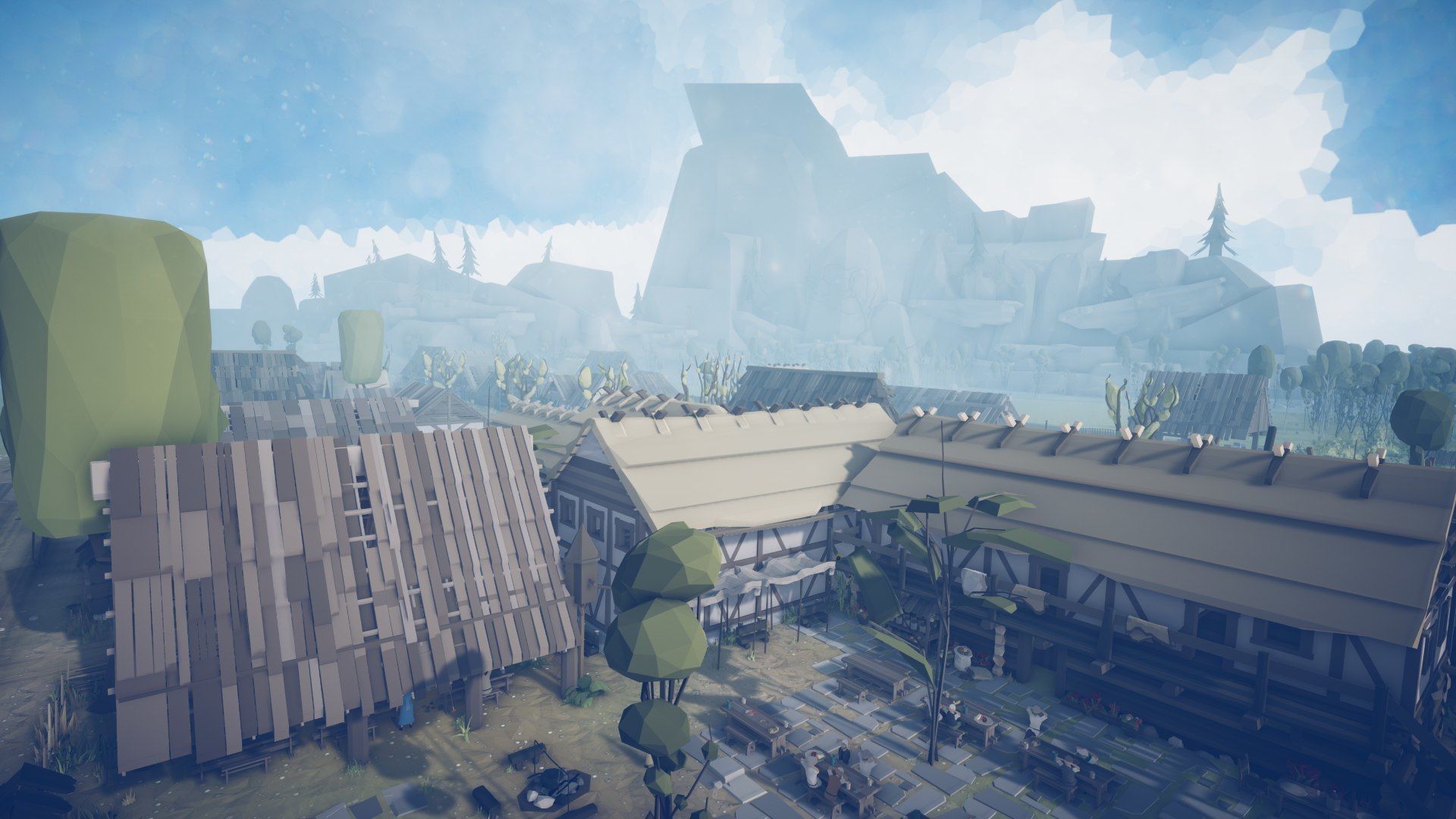 Slavic Medieval Village Town Interior and Exterior Pack  Low-poly 3D model_87