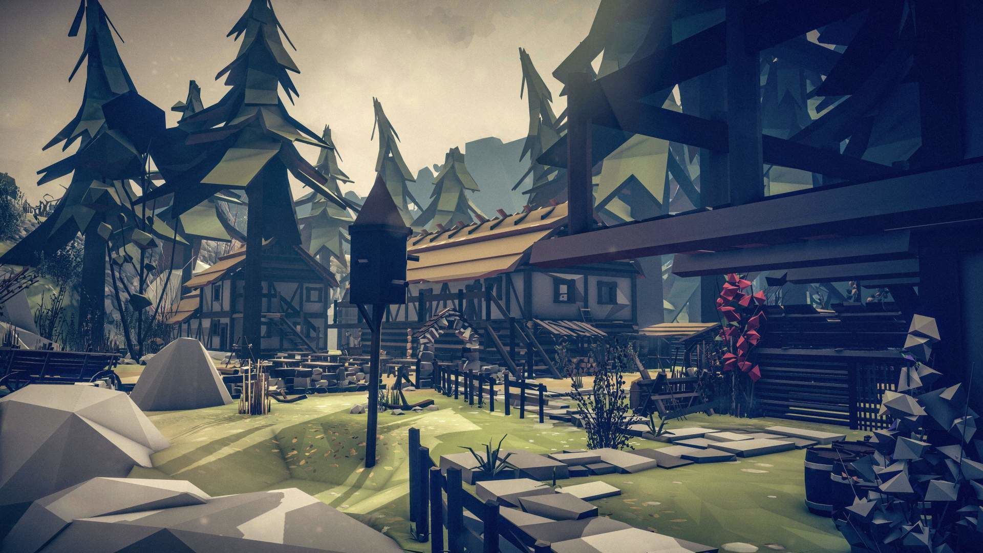 Slavic Medieval Village Town Interior and Exterior Pack  Low-poly 3D model_109