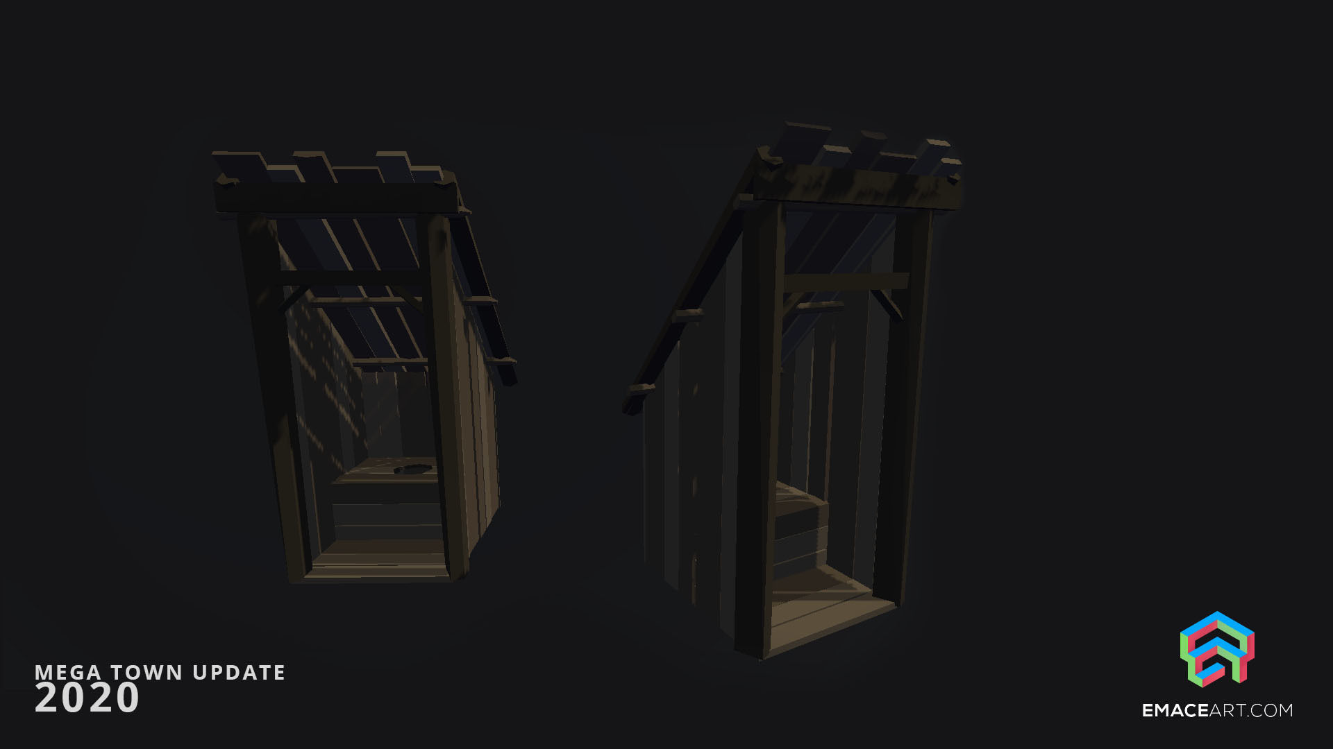 Slavic Medieval Village Town Interior and Exterior Pack  Low-poly 3D model_35