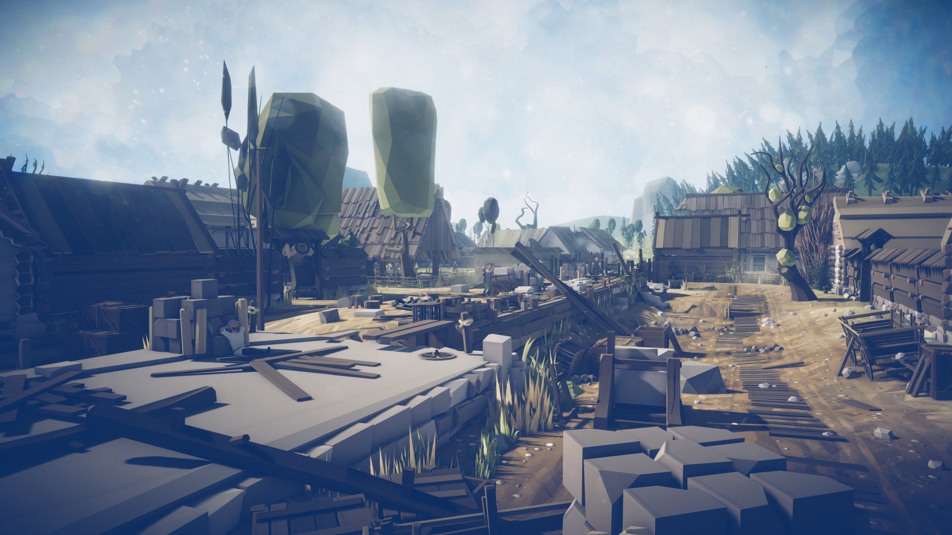 Slavic Medieval Village Town Interior and Exterior Pack  Low-poly 3D model_65