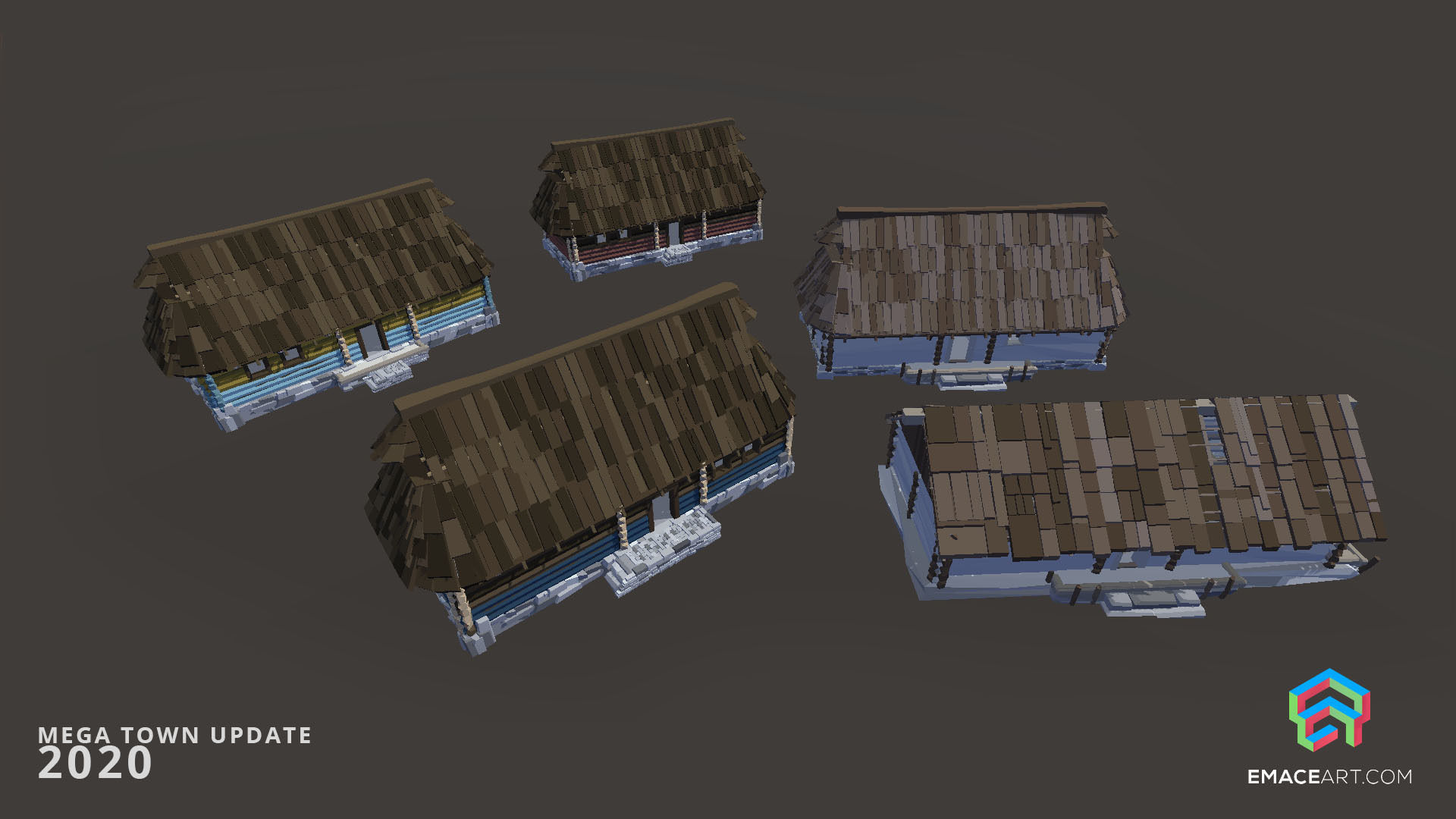 Slavic Medieval Village Town Interior and Exterior Pack  Low-poly 3D model_27