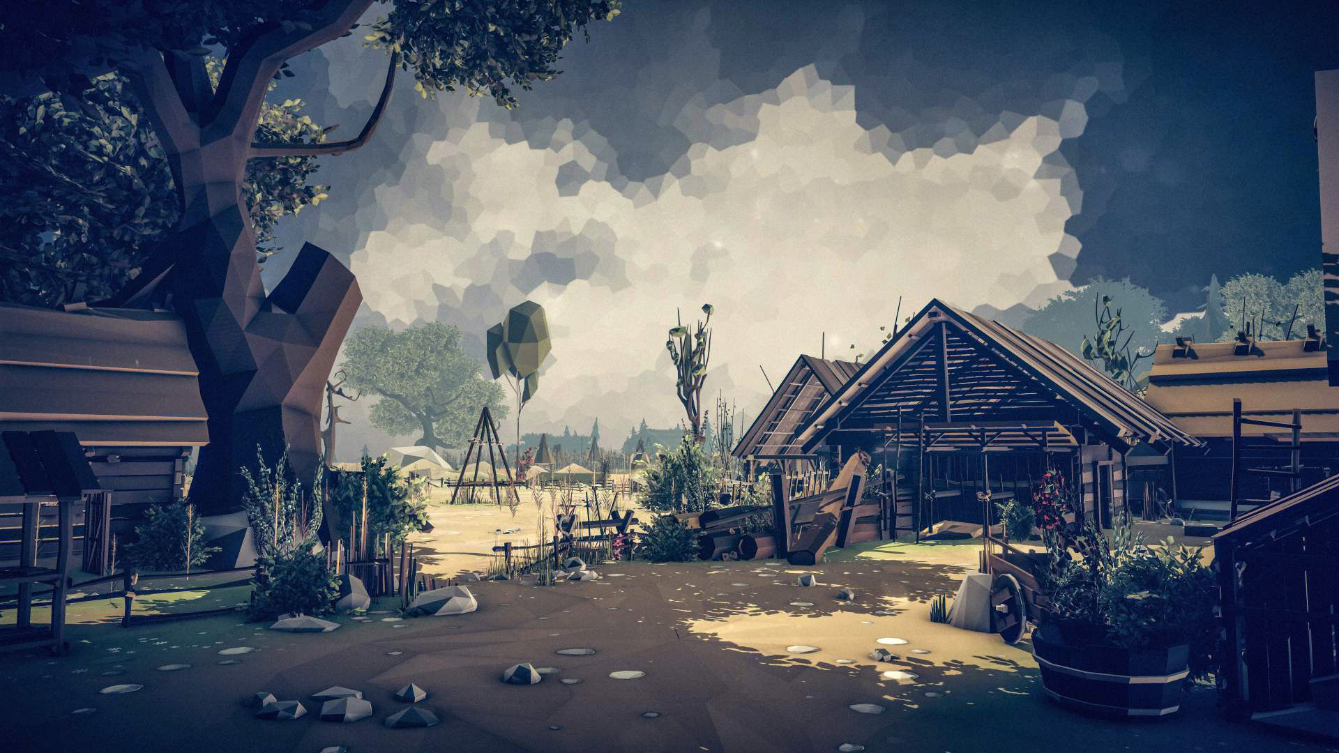 Slavic Medieval Village Town Interior and Exterior Pack  Low-poly 3D model_125