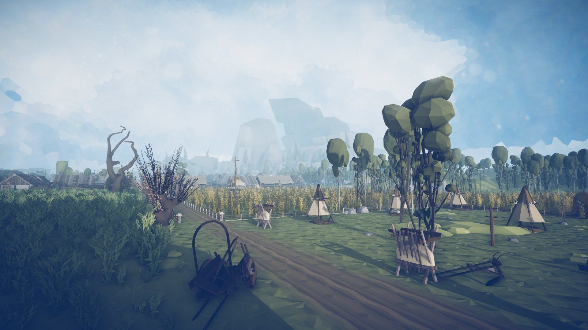 Slavic Medieval Village Town Interior and Exterior Pack  Low-poly 3D model_93