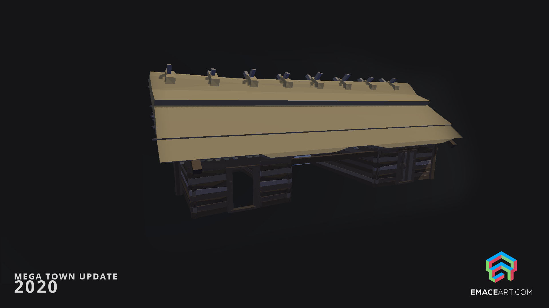 Slavic Medieval Village Town Interior and Exterior Pack  Low-poly 3D model_33