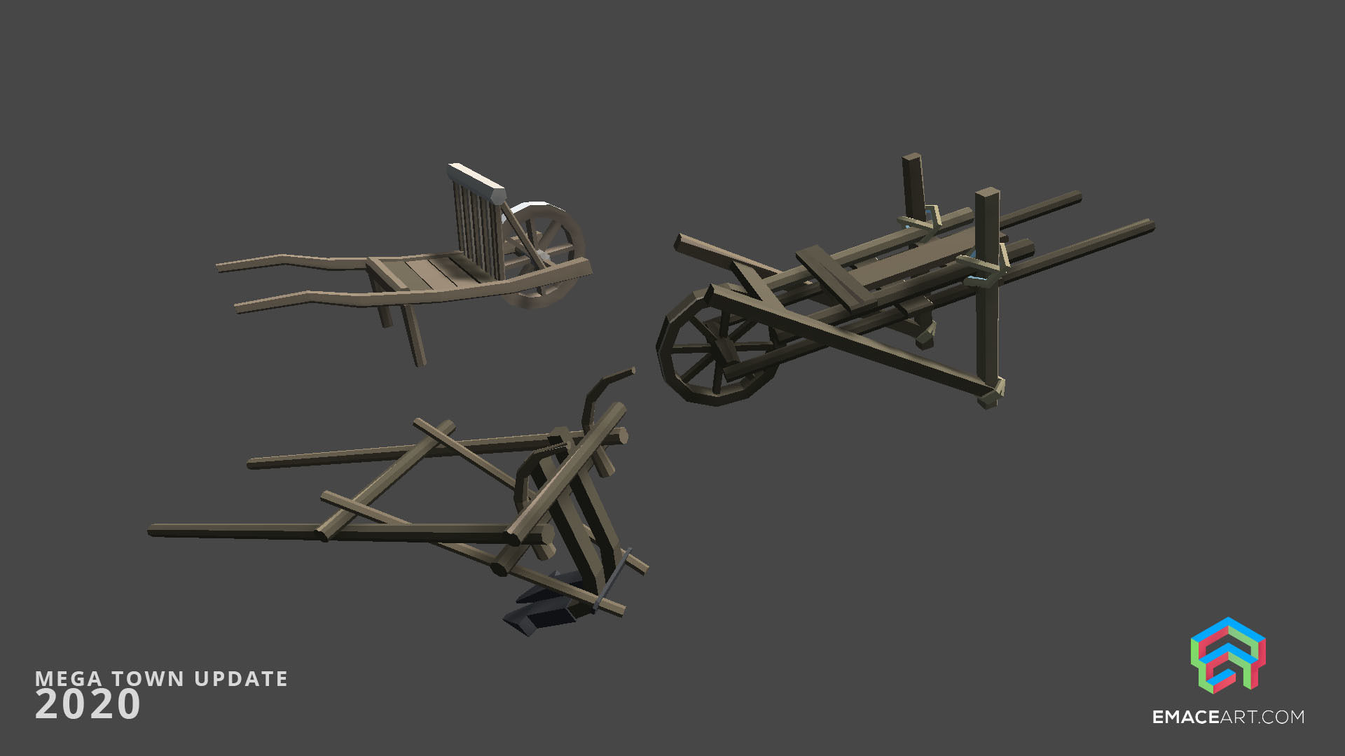 Slavic Medieval Village Town Interior and Exterior Pack  Low-poly 3D model_11