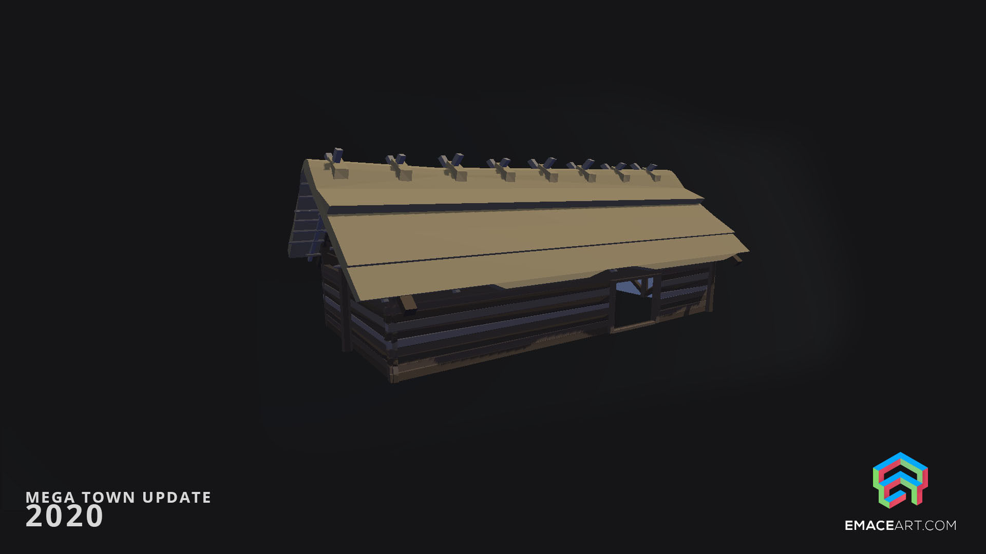 Slavic Medieval Village Town Interior and Exterior Pack  Low-poly 3D model_34