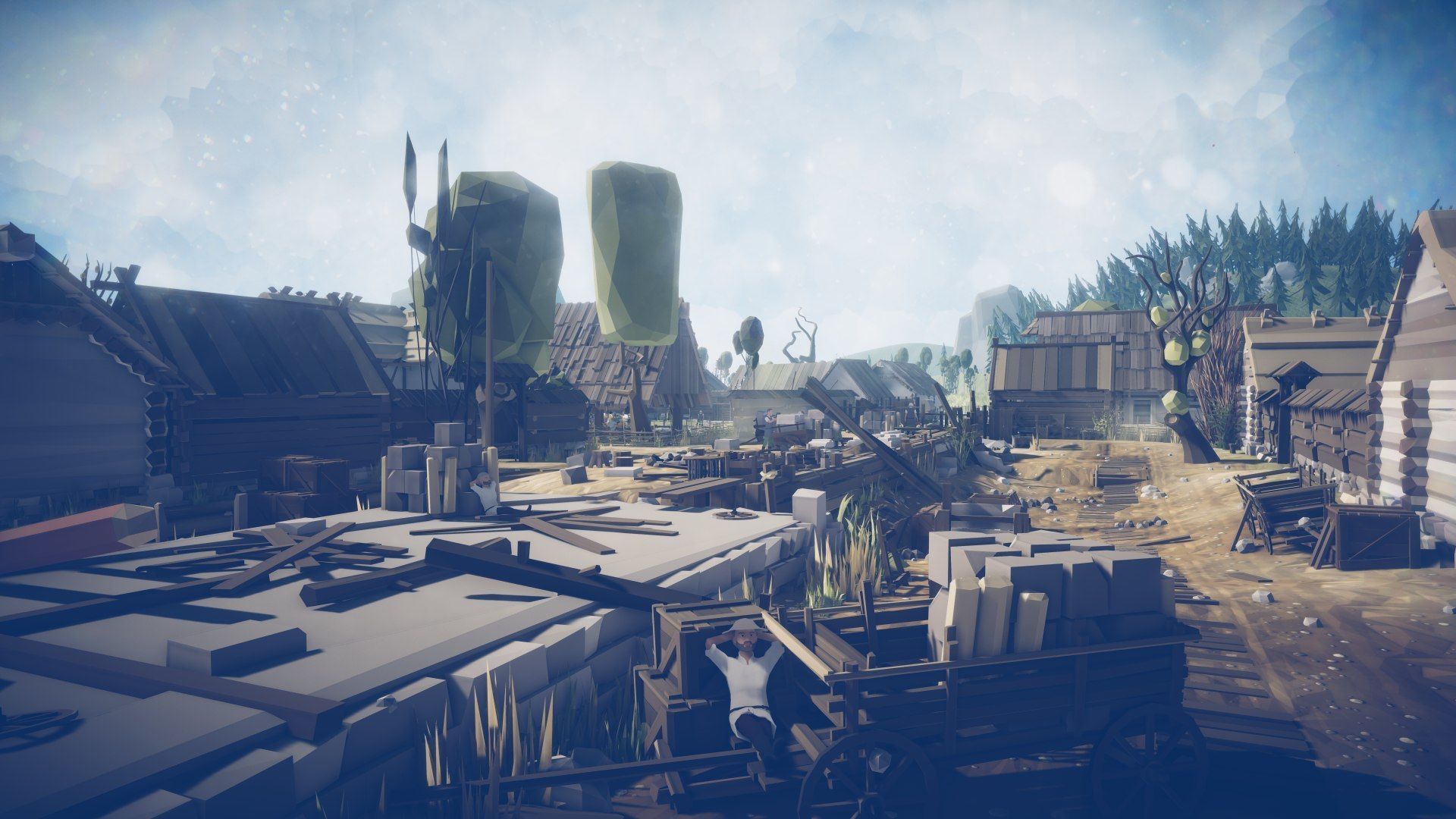 Slavic Medieval Village Town Interior and Exterior Pack  Low-poly 3D model_66