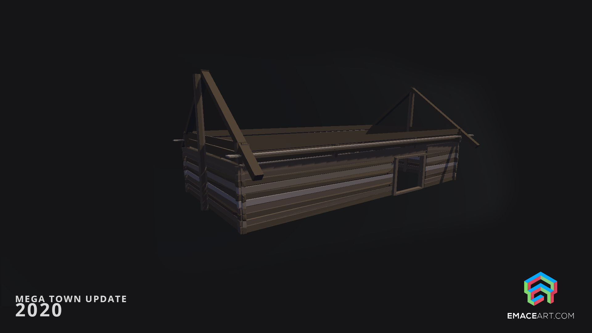 Slavic Medieval Village Town Interior and Exterior Pack  Low-poly 3D model_44