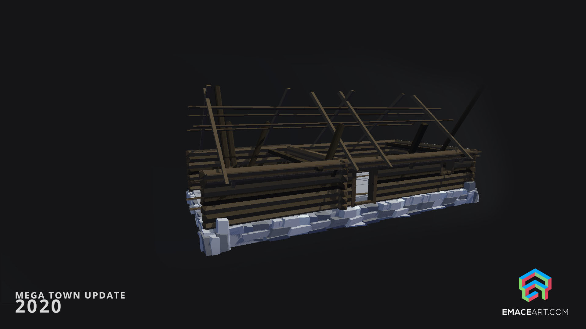 Slavic Medieval Village Town Interior and Exterior Pack  Low-poly 3D model_40