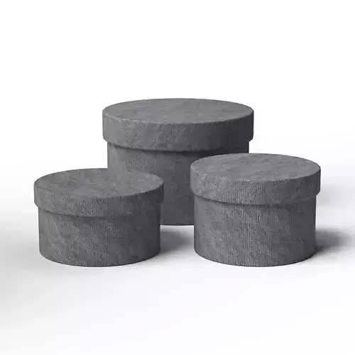 Grey Round Box Set