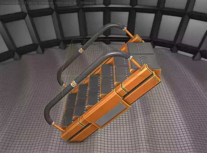 Sci-Fi Stairs - 7- Orange Version 