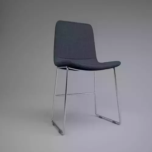 CHAIR with metal frame and fabric