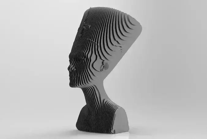 Bust of Nefertiti stylised 