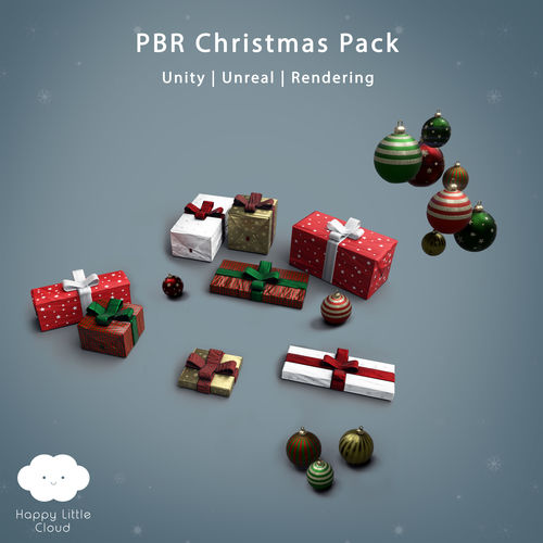 PBR Christmas Pack 3D Model Collection