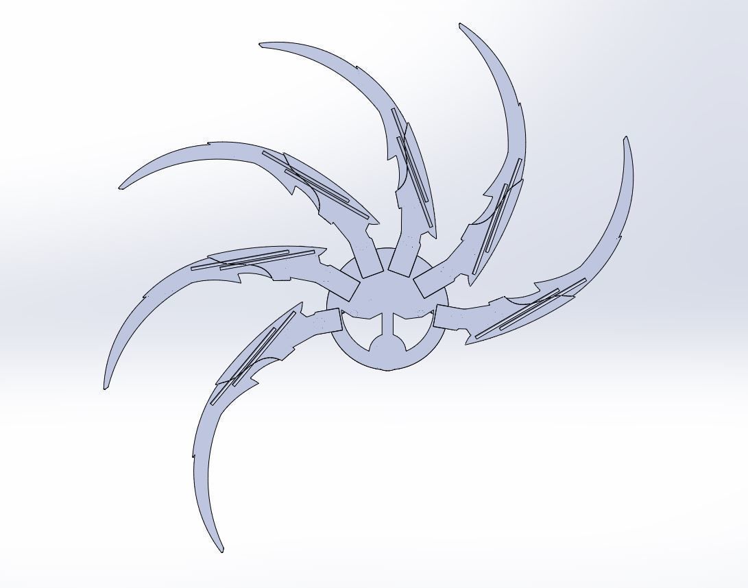 Shuriken of Predator from the movie Alien vs Predator 2004 3D print model_24