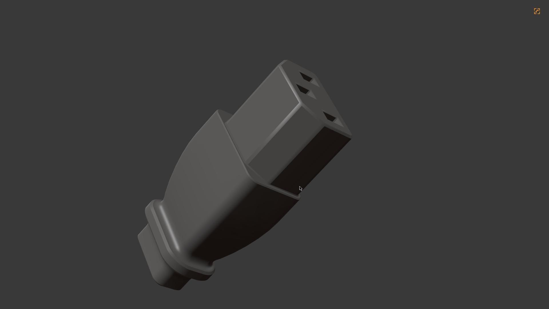 UK Plug and Socket 3D model_7