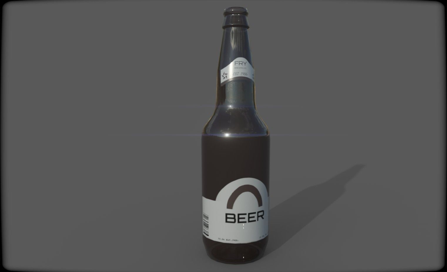 Bottles pack 1 Low-poly 3D model_6