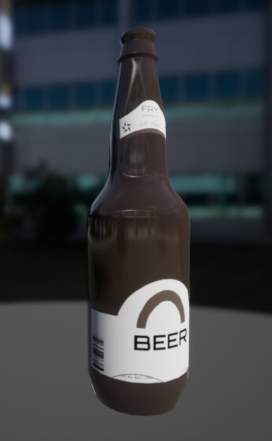 Bottles pack 1 Low-poly 3D model_7
