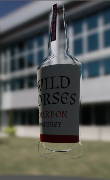 Bottles pack 1 Low-poly 3D model_3