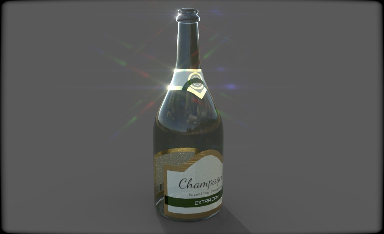 Bottles pack 1 Low-poly 3D model_4