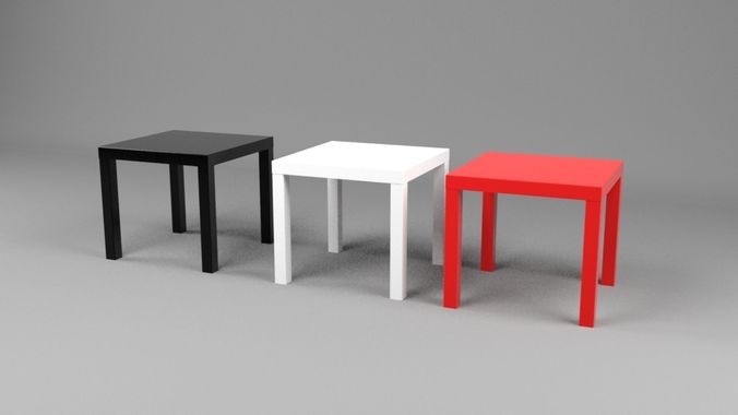Coffee table  Low-poly 3D model