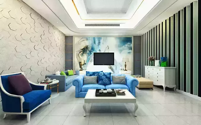 Living Room 3D model