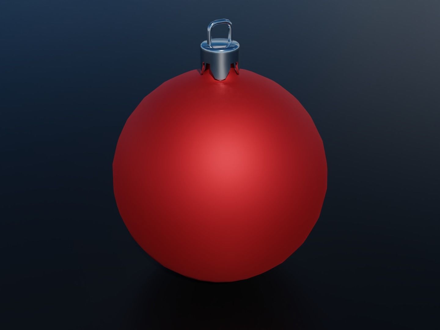 Christmas Balls Low-poly 3D model_1