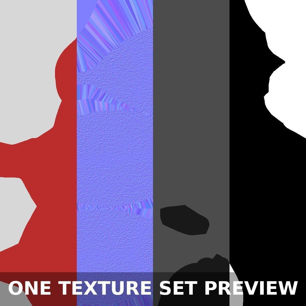 Christmas Balls Low-poly 3D model_15