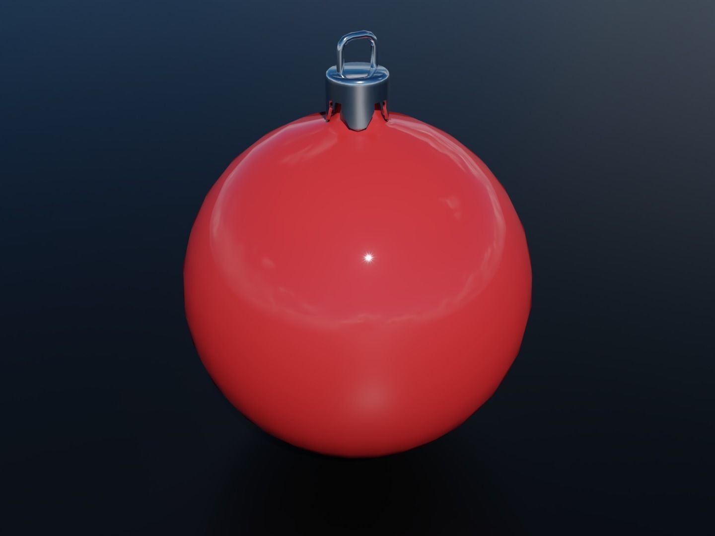 Christmas Balls Low-poly 3D model_3