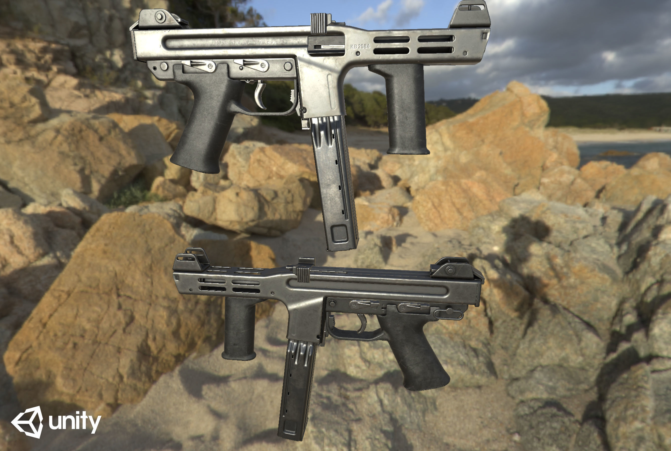 Spectre M4 Low-poly 3D model_16