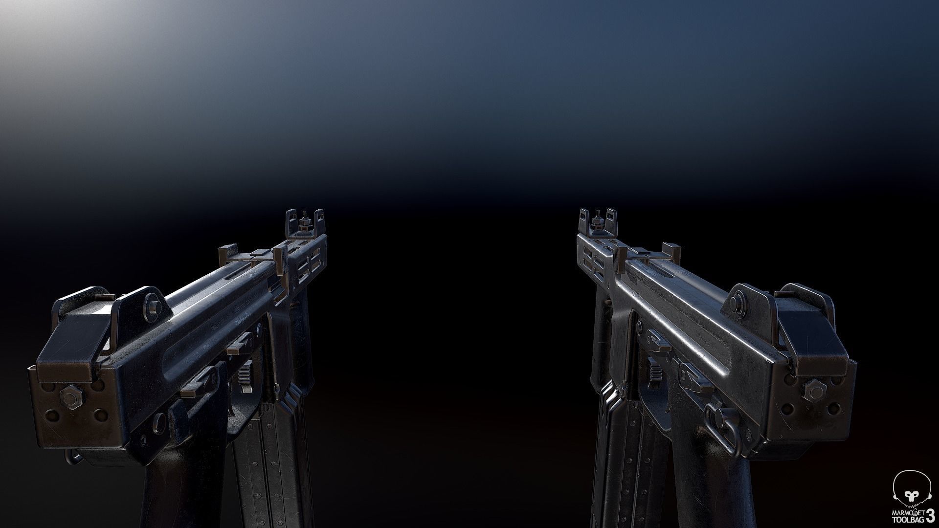 Spectre M4 Low-poly 3D model_4