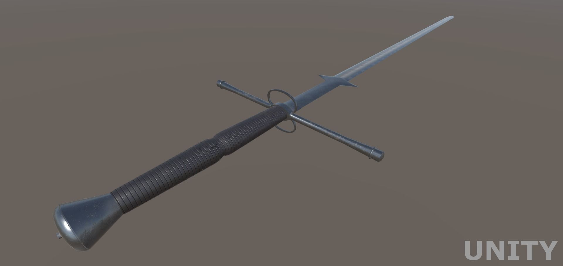 Twohanded Sword Low-poly 3D model_7