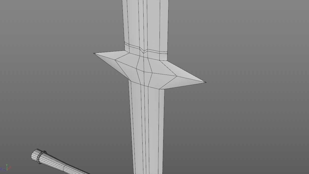 Twohanded Sword Low-poly 3D model_15