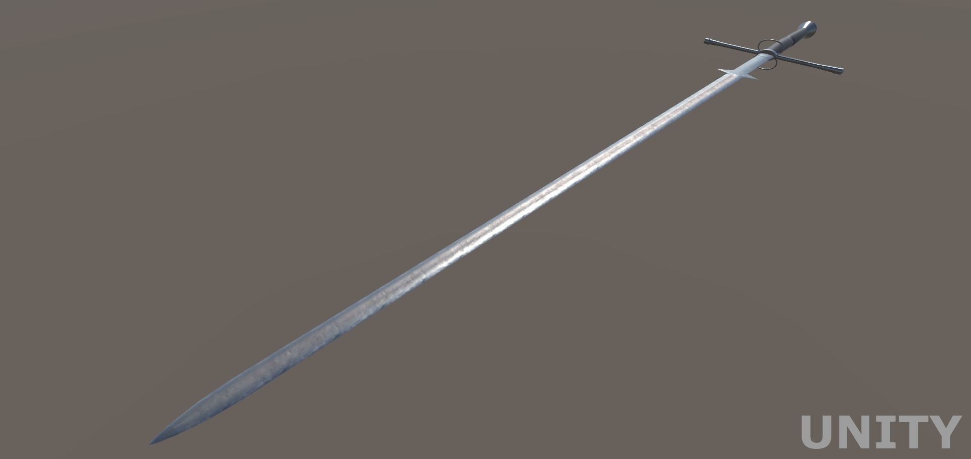 Twohanded Sword Low-poly 3D model_6