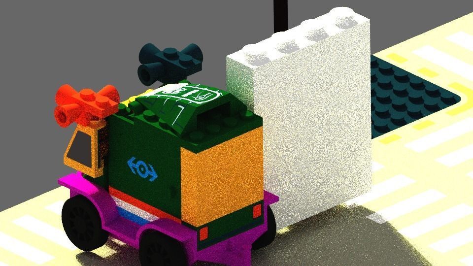 LEGO Joker And Harley Quinn Low-poly 3D model_1