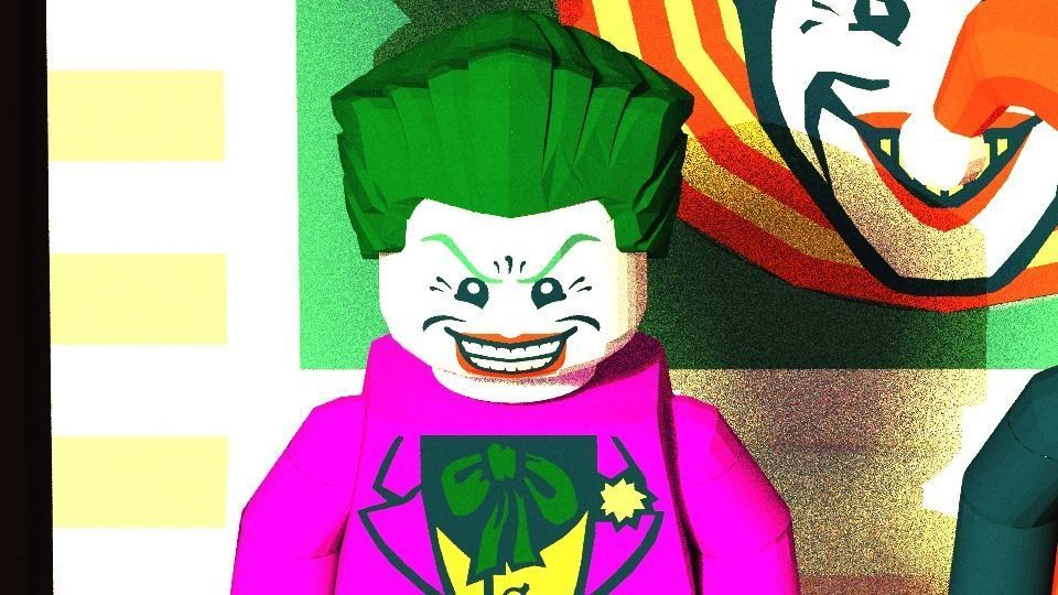 LEGO Joker And Harley Quinn Low-poly 3D model_2