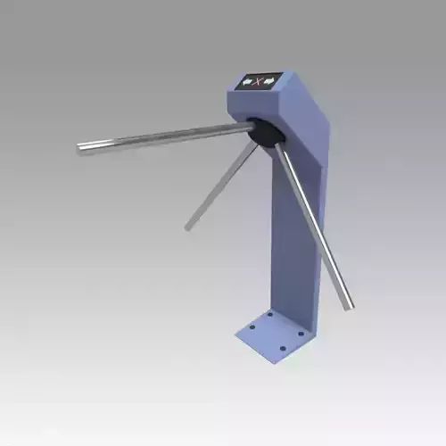 Turnstile blue tripod 3D model