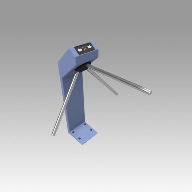 Turnstile tripod Trilock set  3D model_21