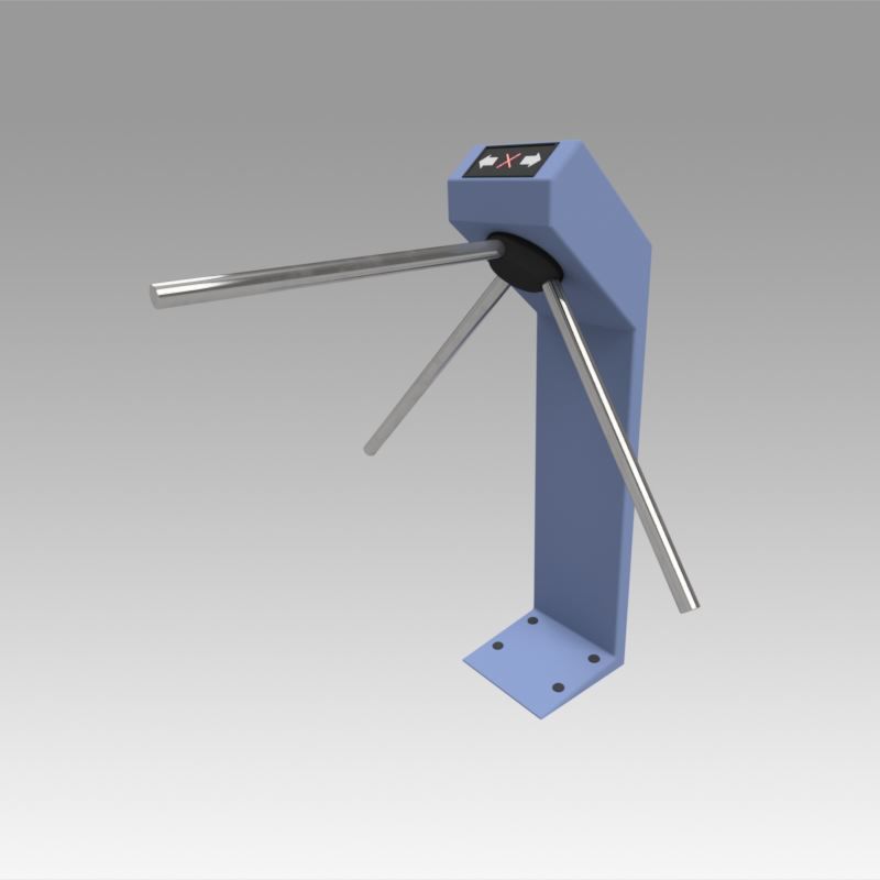 Turnstile tripod Trilock set  3D model_13