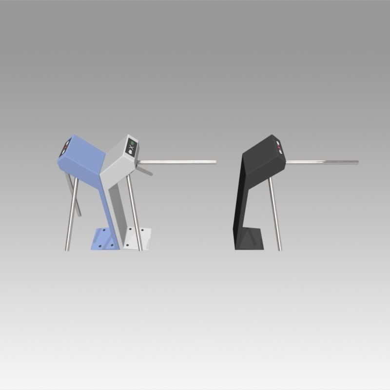 Turnstile tripod Trilock set  3D model_6