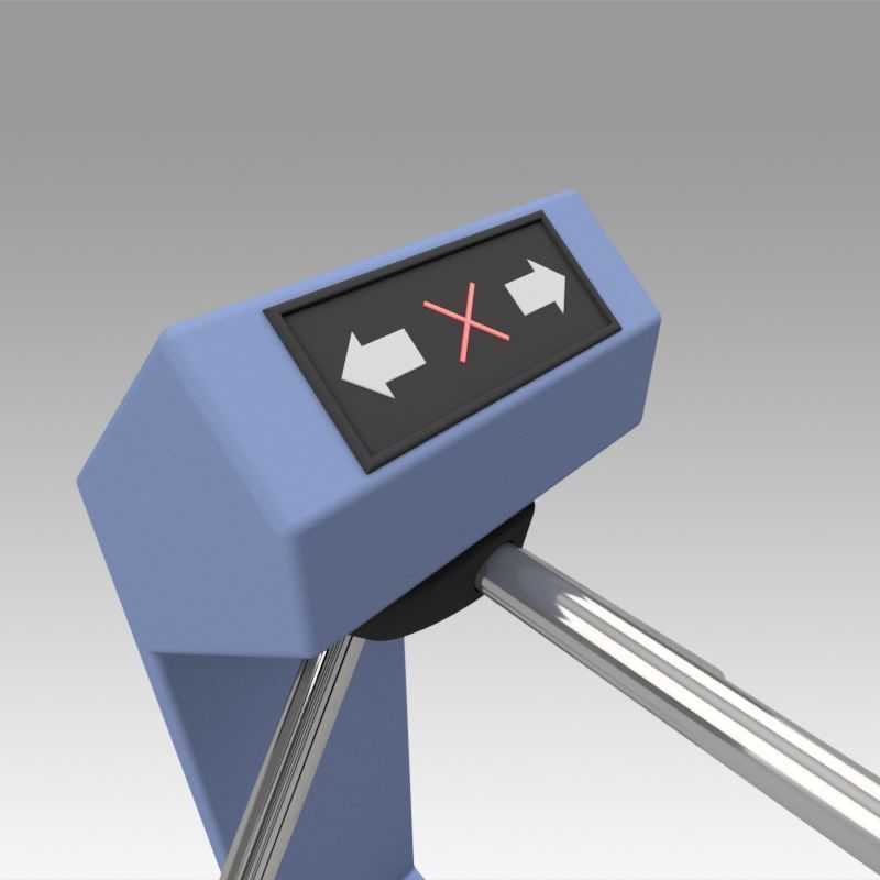 Turnstile tripod Trilock set  3D model_29