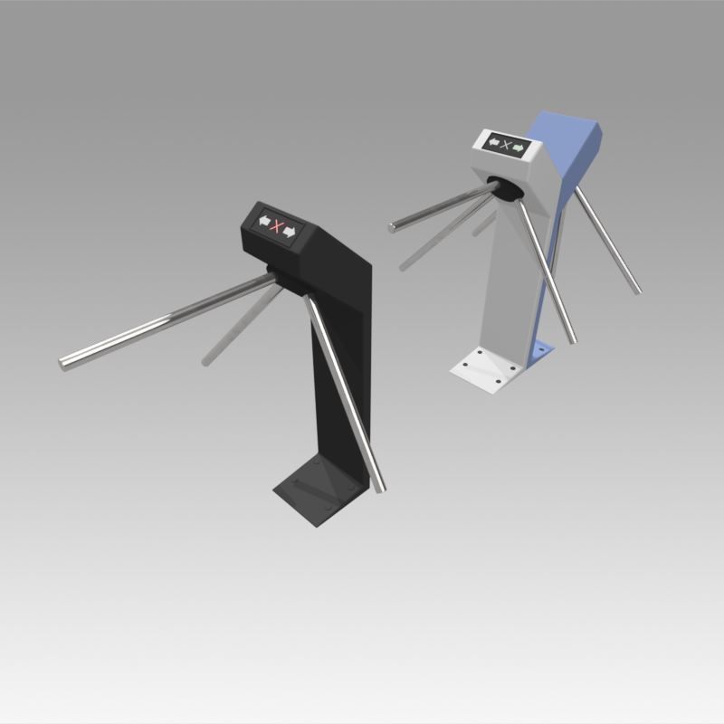Turnstile tripod Trilock set  3D model_1