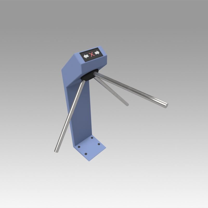 Turnstile tripod Trilock set  3D model_28