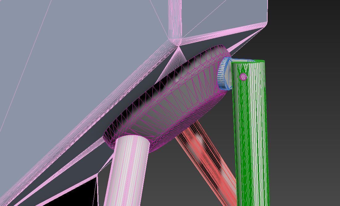 Turnstile tripod Trilock set  3D model_33