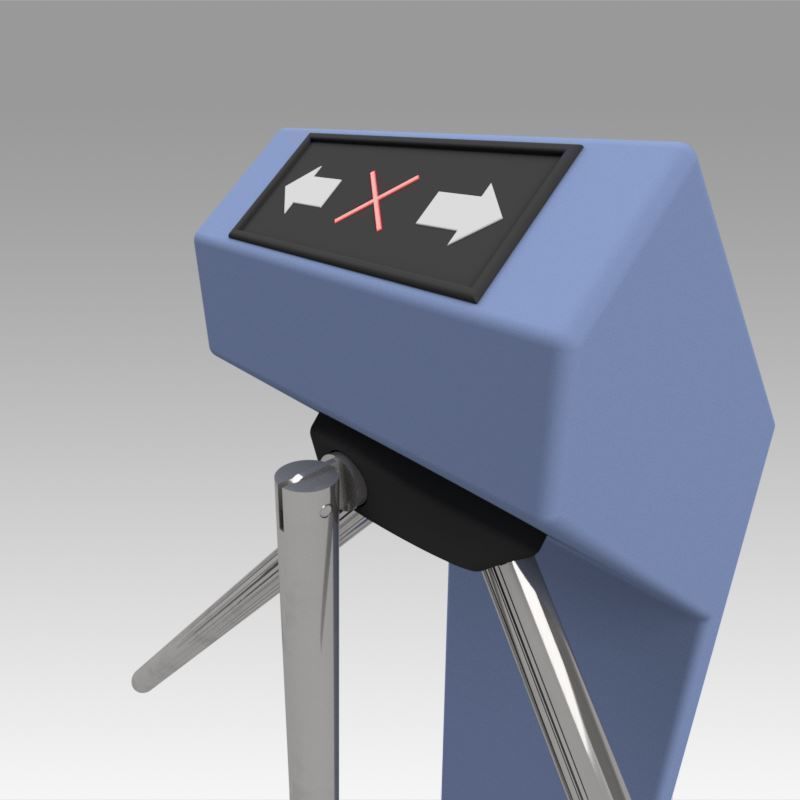 Turnstile tripod Trilock set  3D model_31