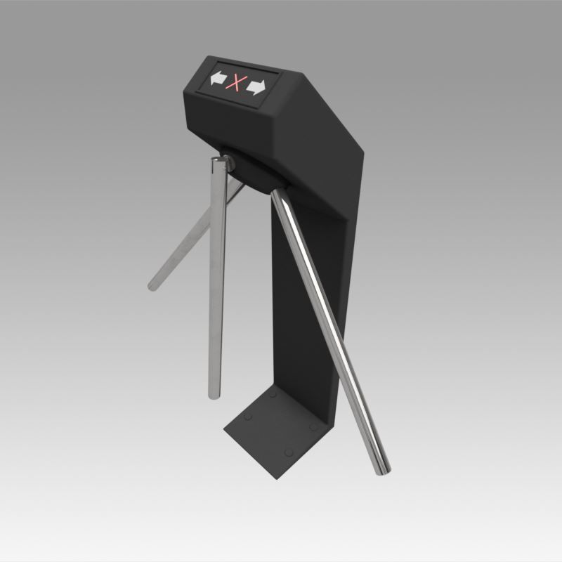 Turnstile tripod Trilock set  3D model_72
